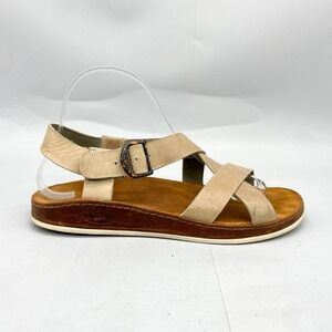 Chaco Womens 8 Wayfarer Sandals Shoes Leather Cross Strappy Buckle Boho Casual